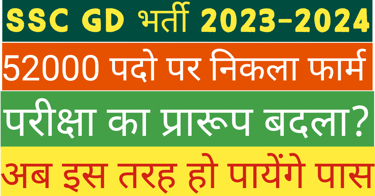 SSC GD Constable Online Form 2024